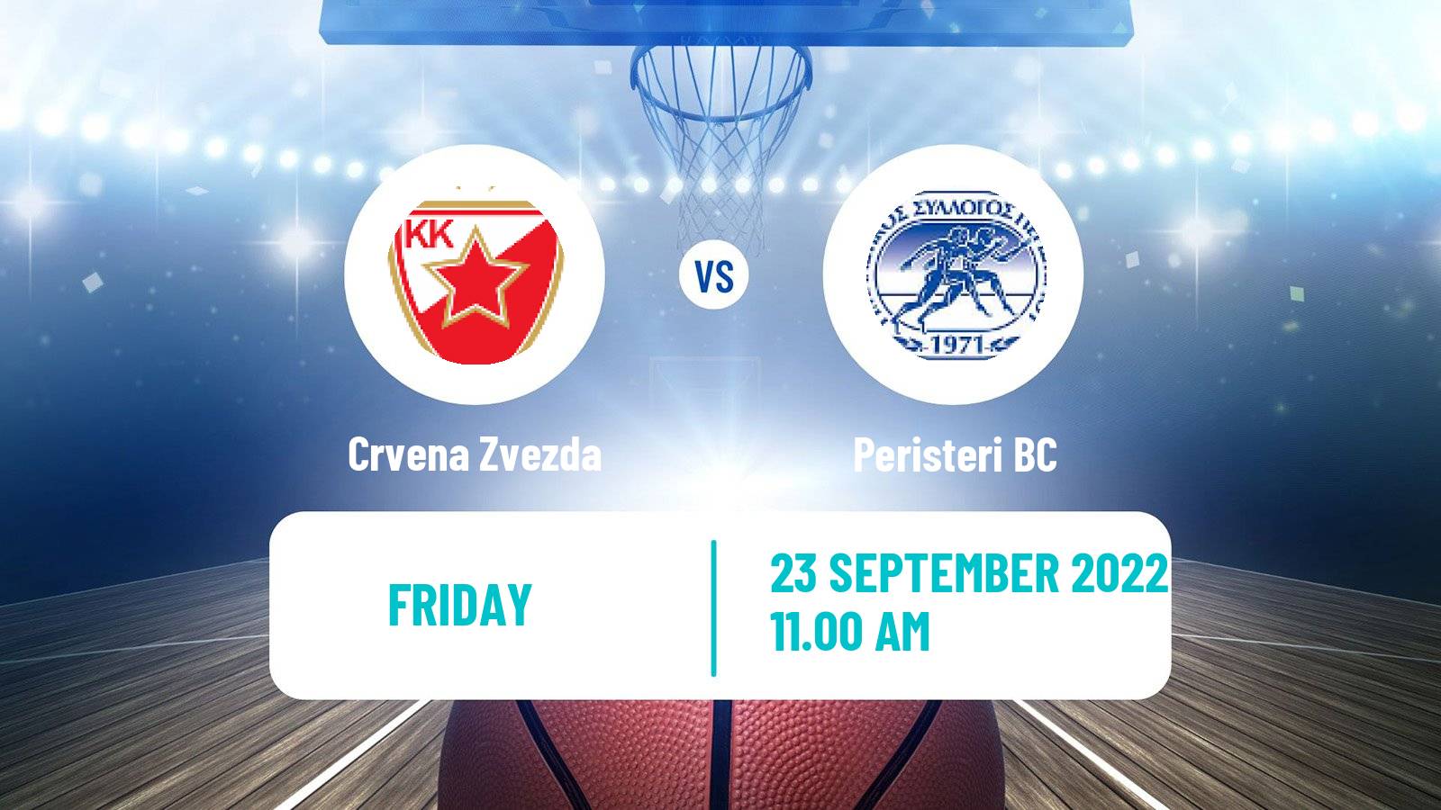 Basketball Club Friendly Basketball Crvena Zvezda - Peristeri BC