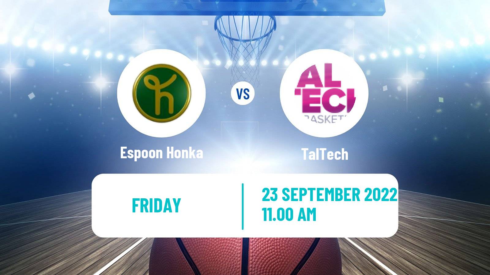 Basketball Club Friendly Basketball Espoon Honka - TalTech