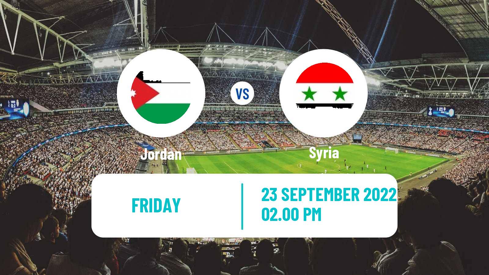Soccer Friendly Jordan - Syria