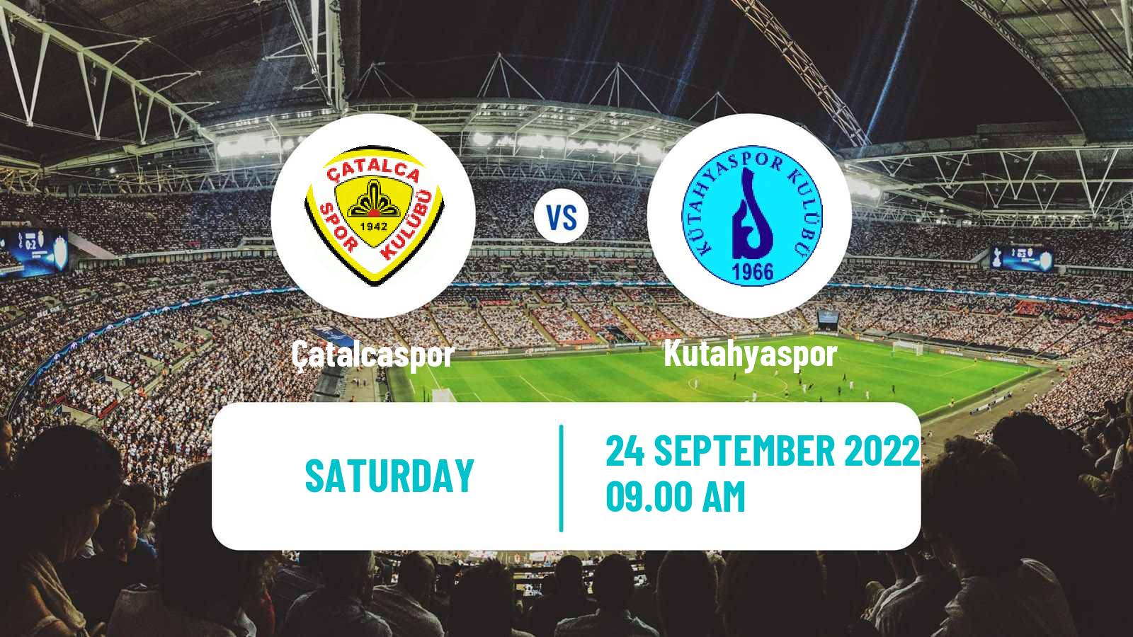 Soccer Turkish 3 Lig Group 1 Çatalcaspor - Kutahyaspor