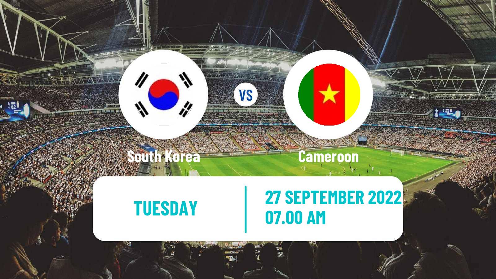 Soccer Friendly South Korea - Cameroon
