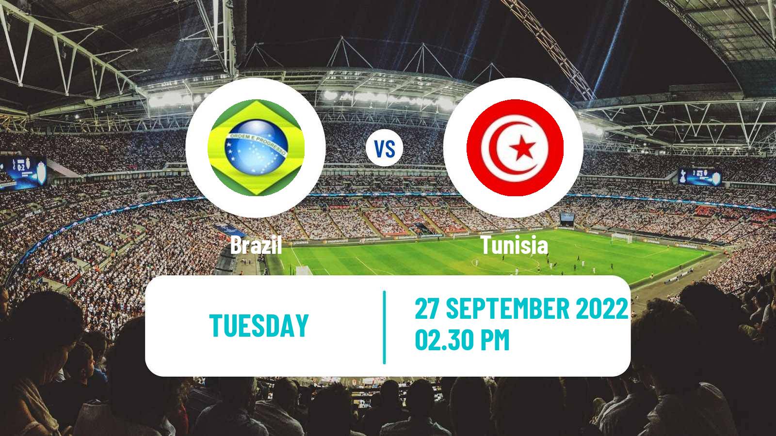 Soccer Friendly Brazil - Tunisia