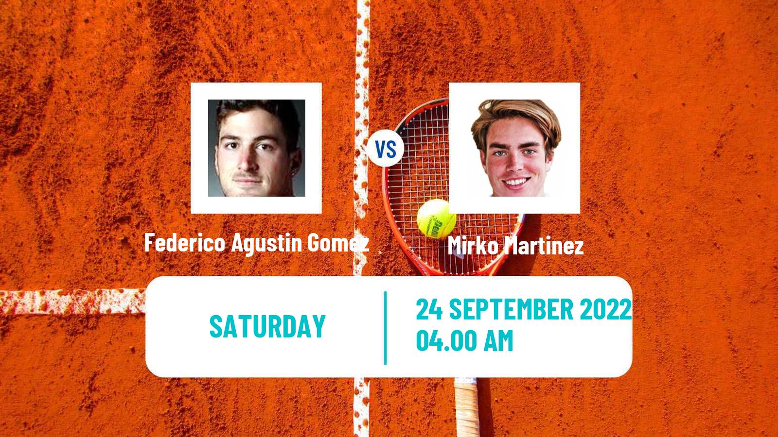 Tennis ITF Tournaments Federico Agustin Gomez - Mirko Martinez