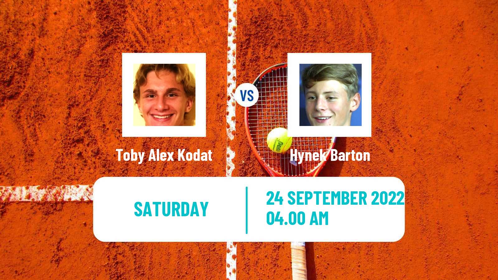 Tennis ITF Tournaments Toby Alex Kodat - Hynek Barton