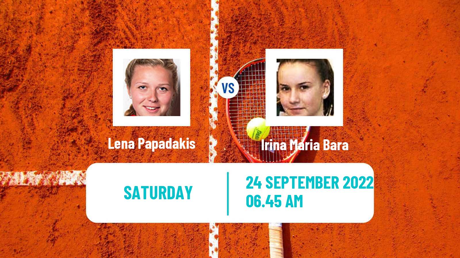 Tennis WTA Parma Lena Papadakis - Irina Maria Bara