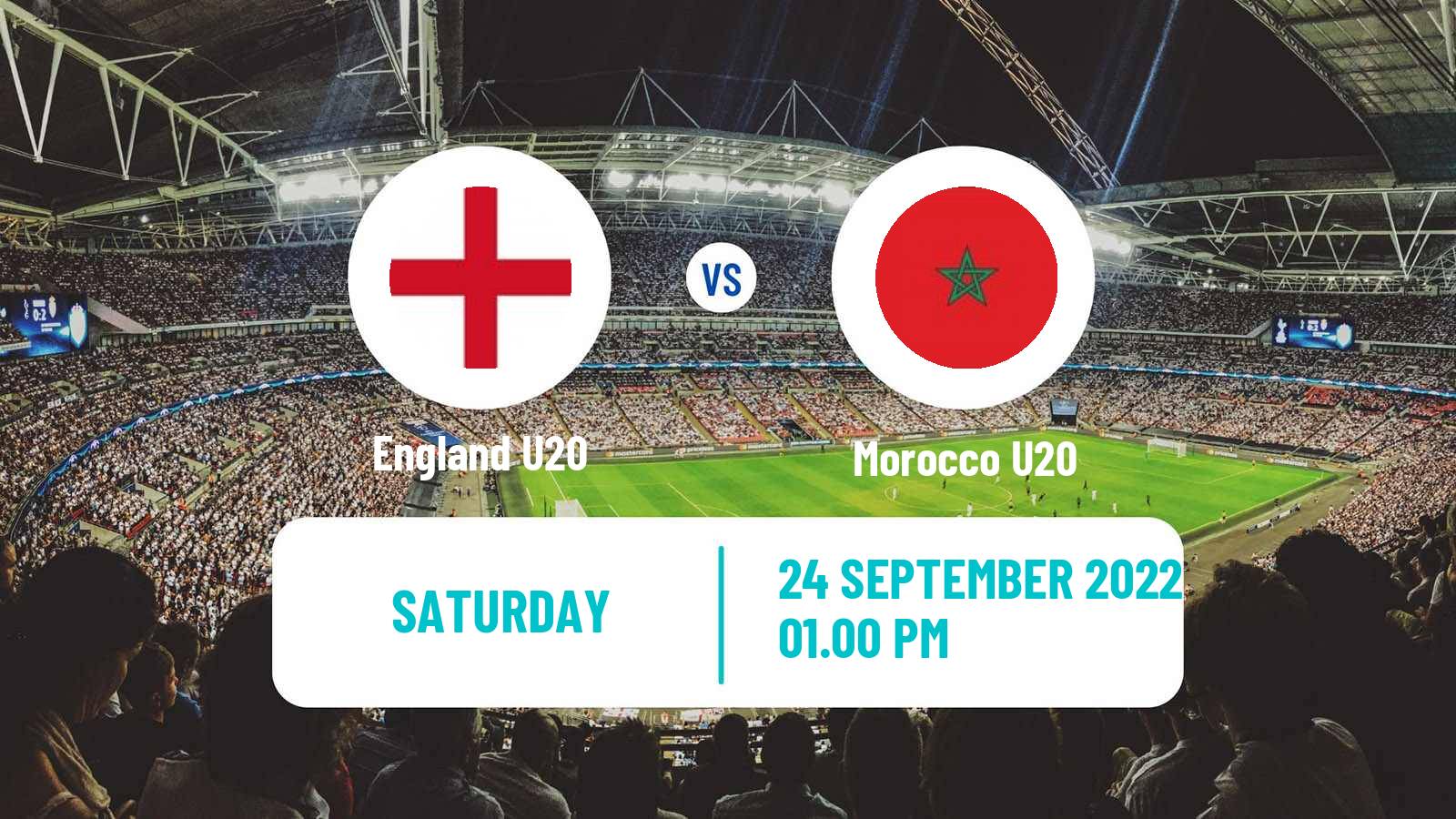 Soccer Friendly England U20 - Morocco U20
