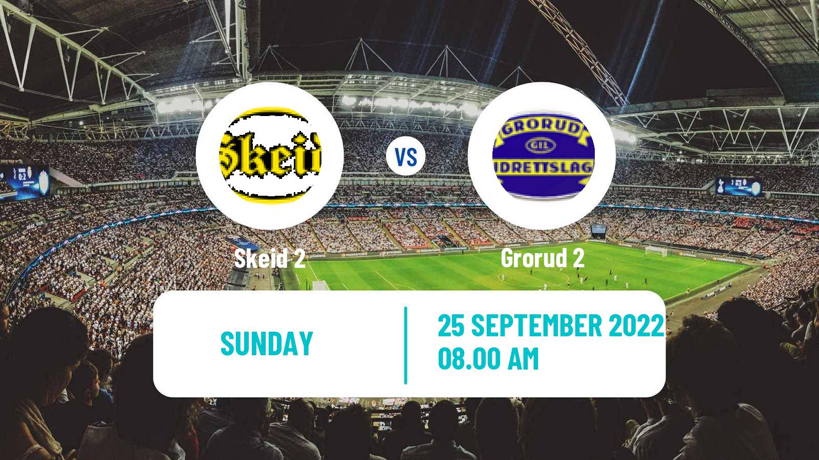 Soccer Norwegian Division 3 - Group 1 Skeid 2 - Grorud 2