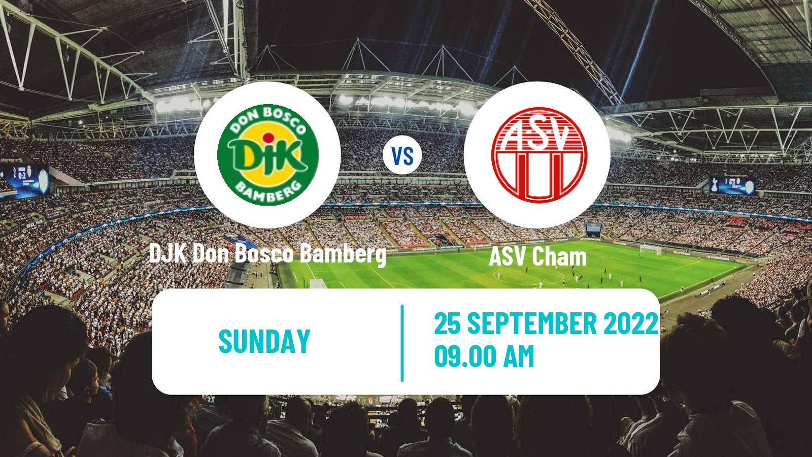 Soccer German Oberliga Bayern Nord DJK Don Bosco Bamberg - Cham