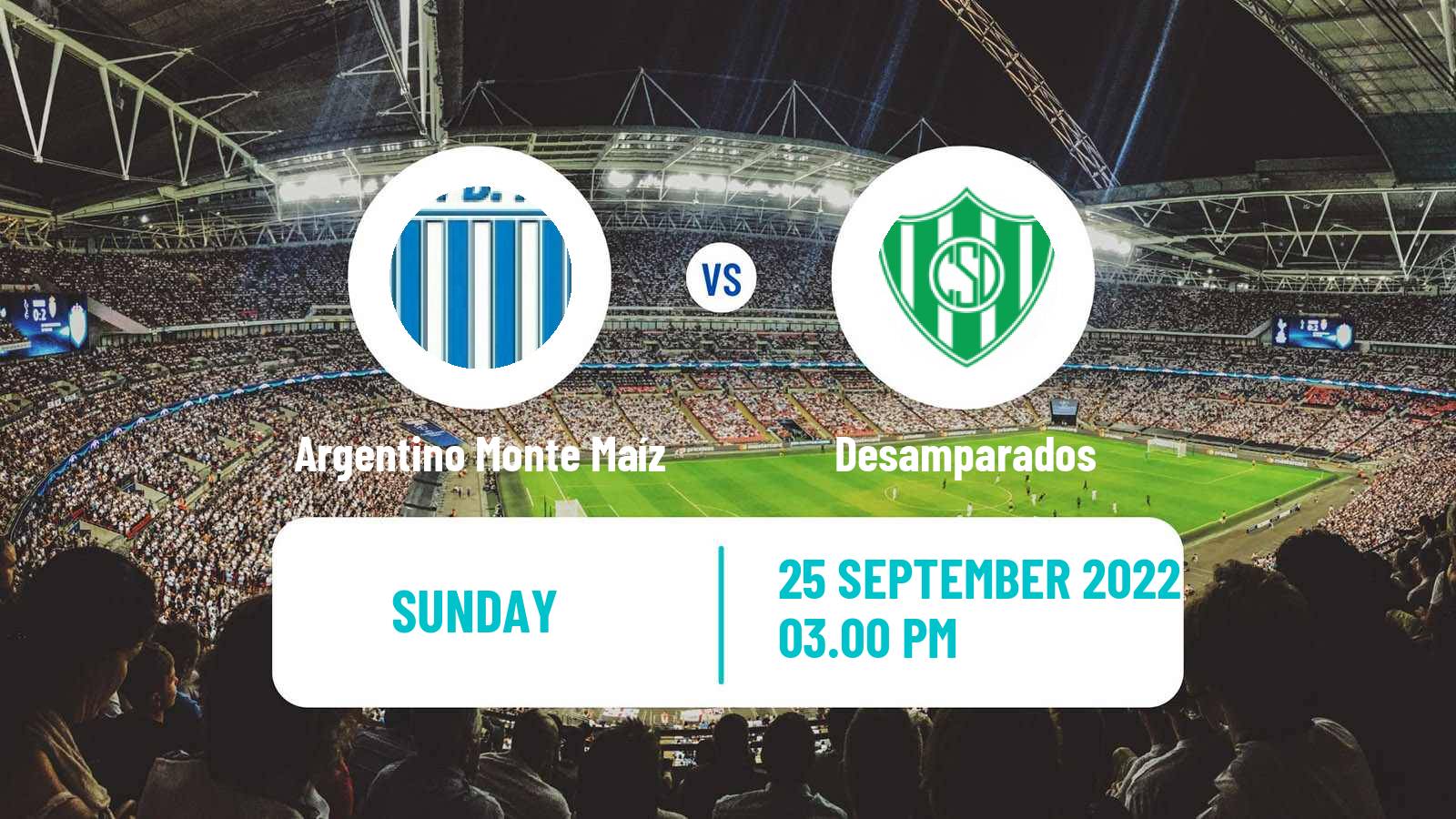 Soccer Argentinian Torneo Federal Argentino Monte Maíz - Desamparados