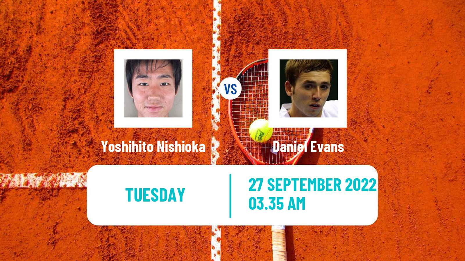 Tennis ATP Seoul Yoshihito Nishioka - Daniel Evans