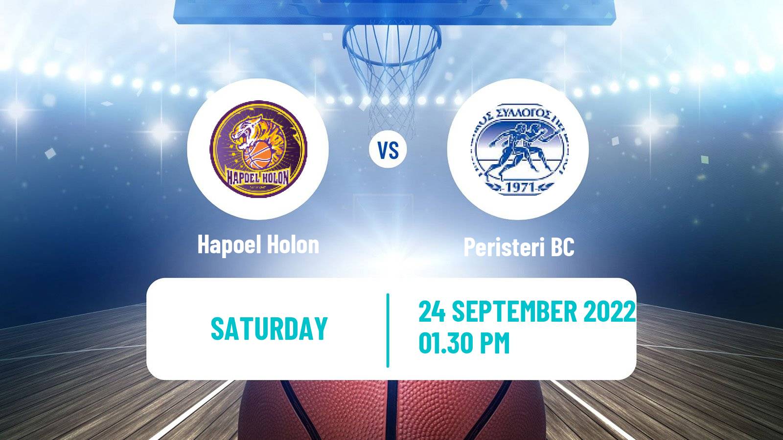 Basketball Club Friendly Basketball Hapoel Holon - Peristeri BC