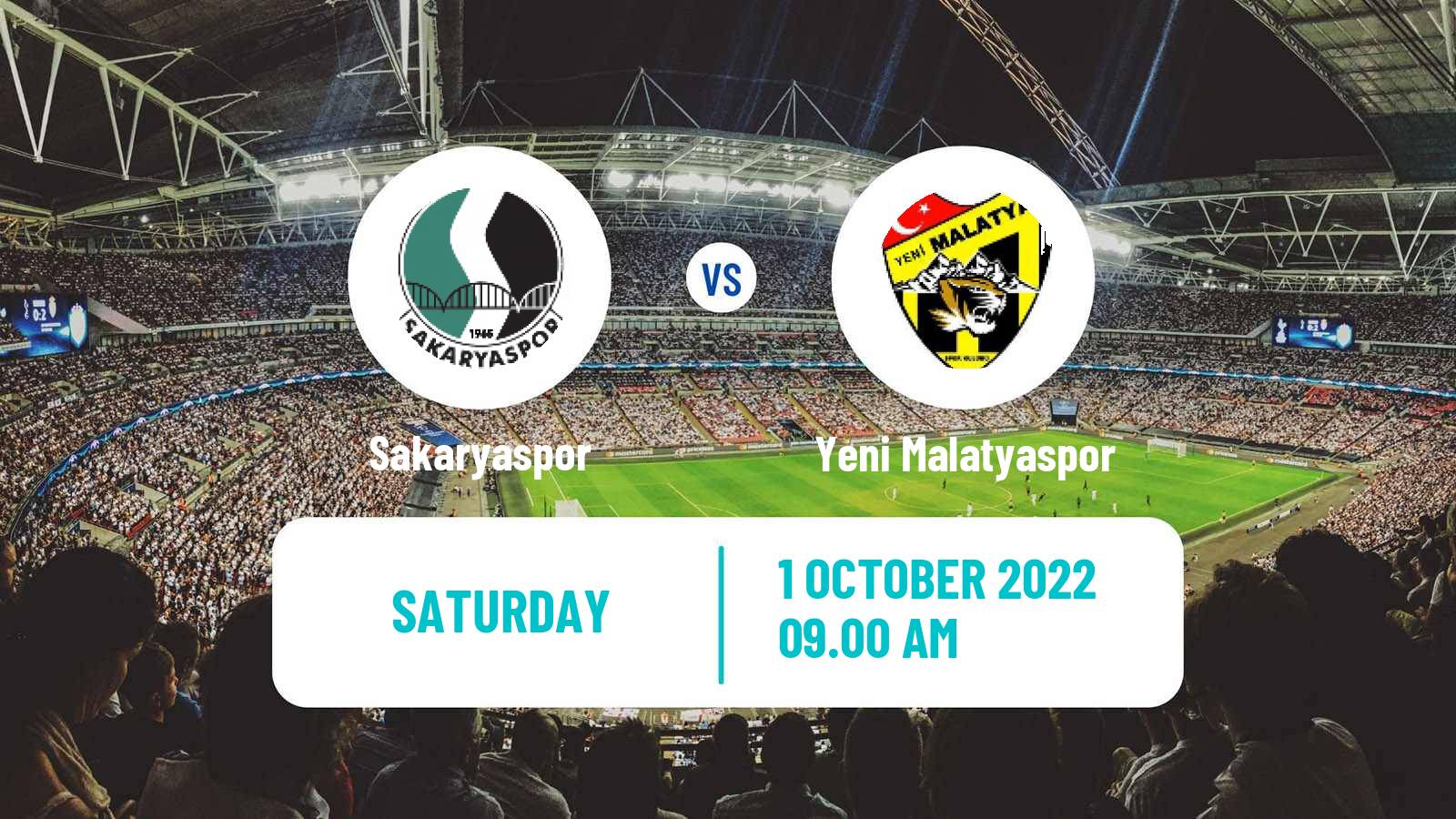 Soccer Turkish First League Sakaryaspor - Yeni Malatyaspor