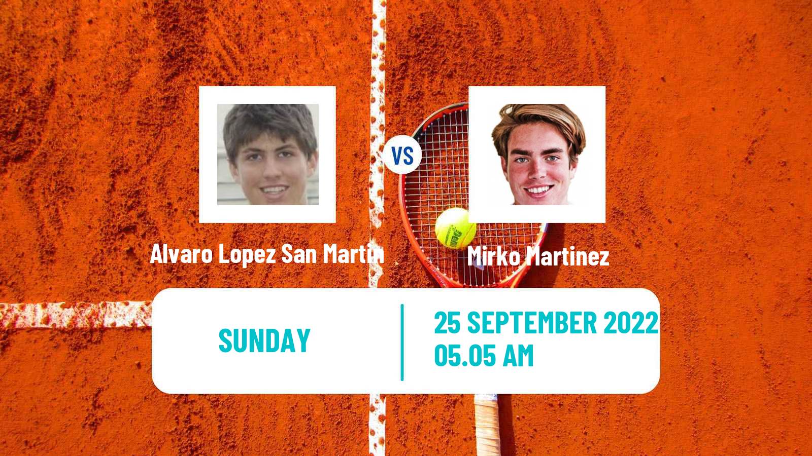 Tennis ITF Tournaments Alvaro Lopez San Martin - Mirko Martinez