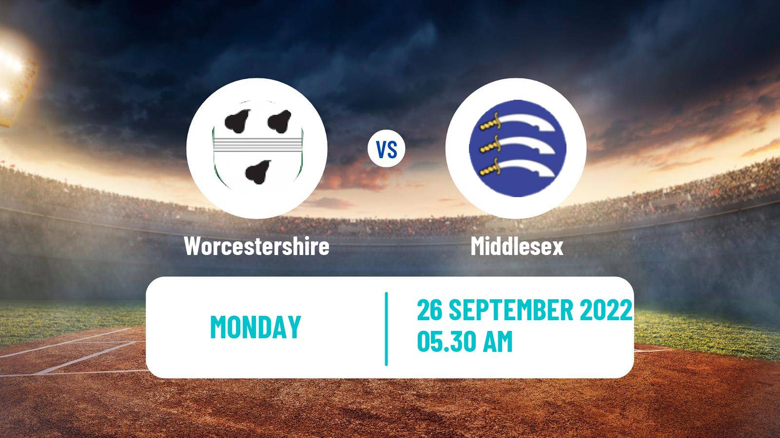 Cricket County Championship Two Cricket Worcestershire - Middlesex