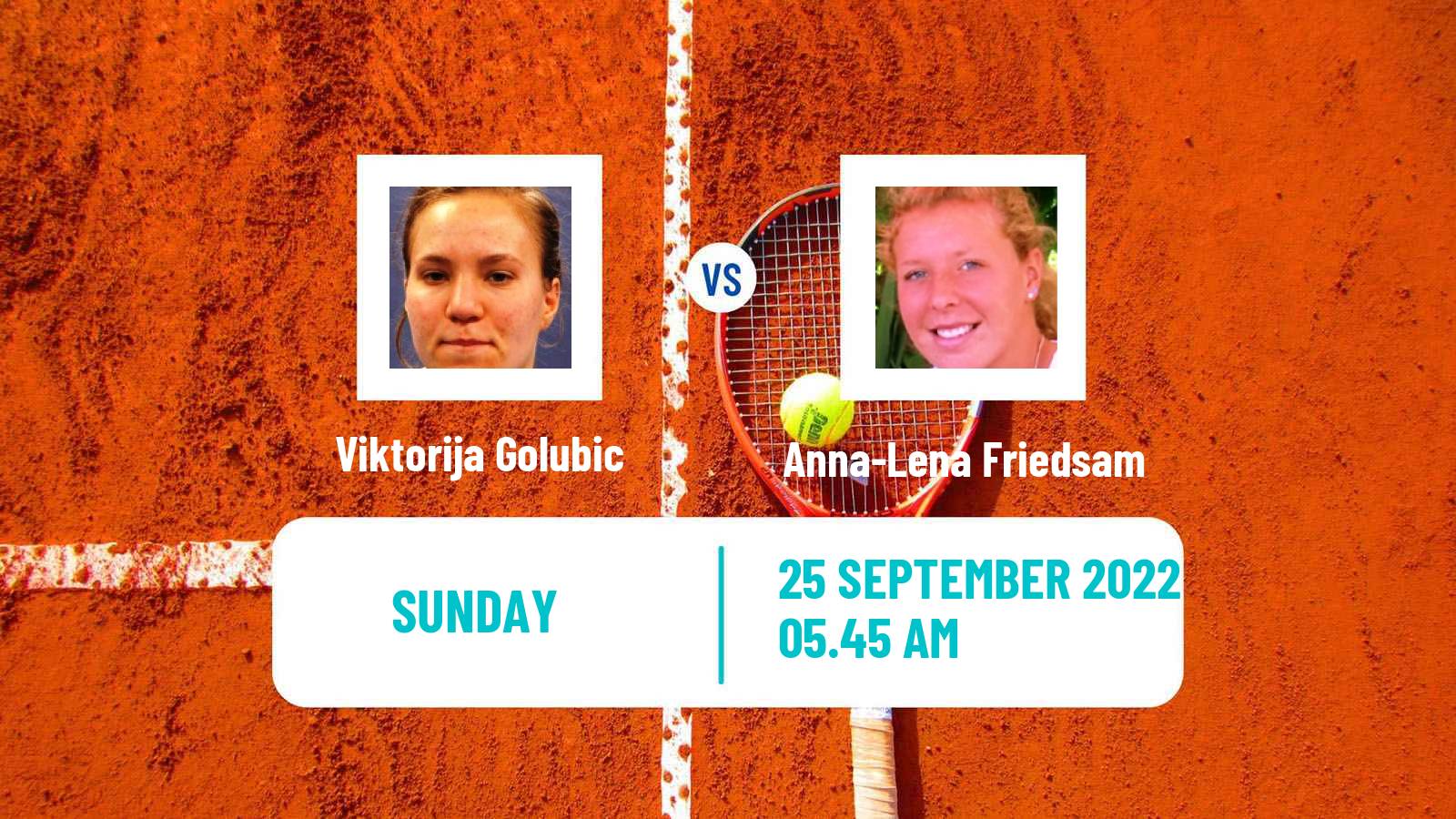 Tennis WTA Tallinn Viktorija Golubic - Anna-Lena Friedsam