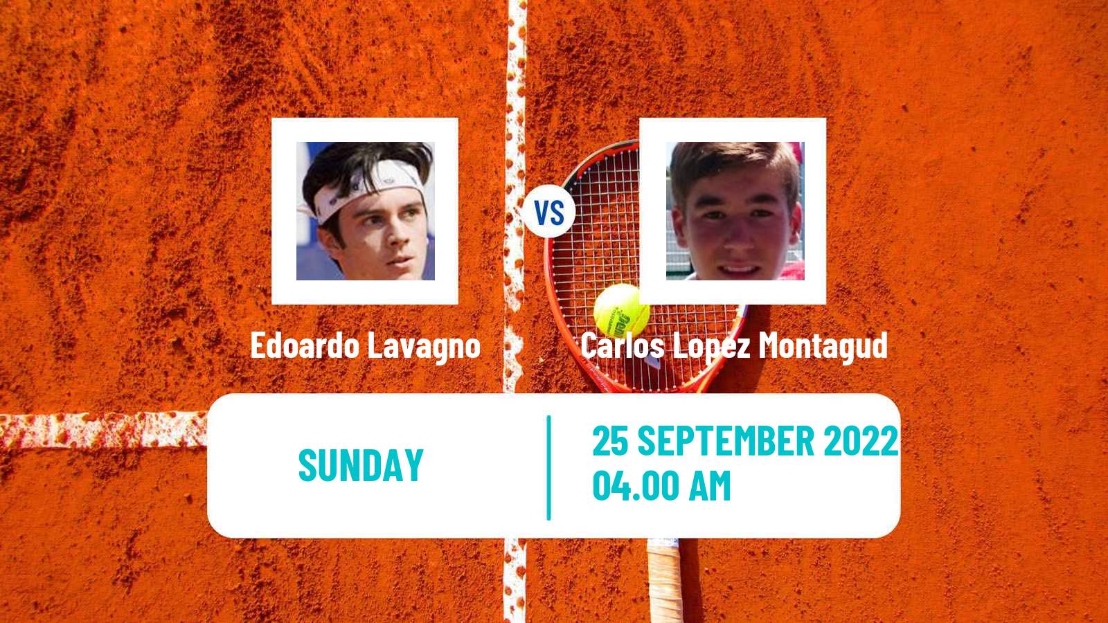 Tennis ITF Tournaments Edoardo Lavagno - Carlos Lopez Montagud