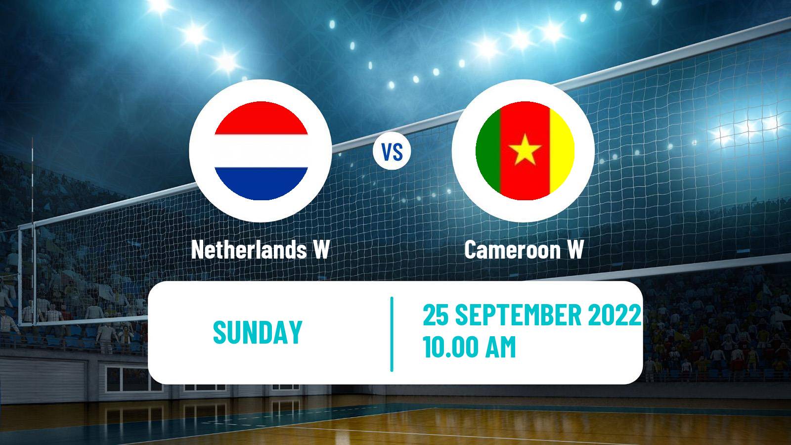 Volleyball World Championship Volleyball Women Netherlands W - Cameroon W