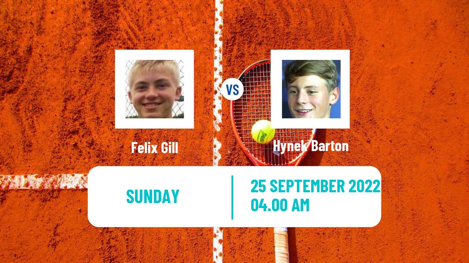 Tennis ITF Tournaments Felix Gill - Hynek Barton