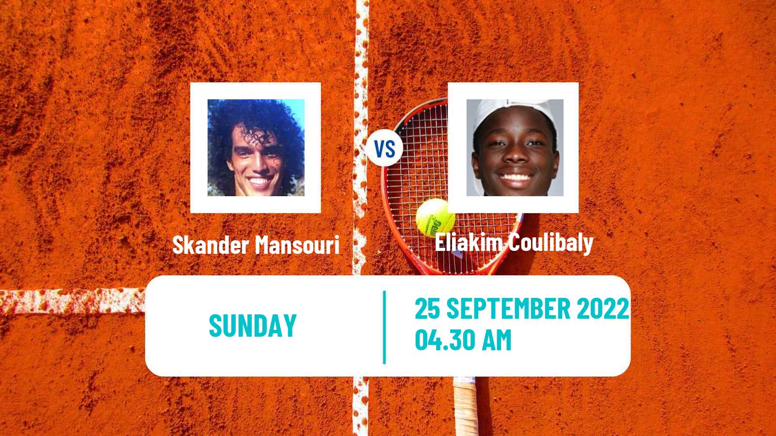 Tennis ITF Tournaments Skander Mansouri - Eliakim Coulibaly