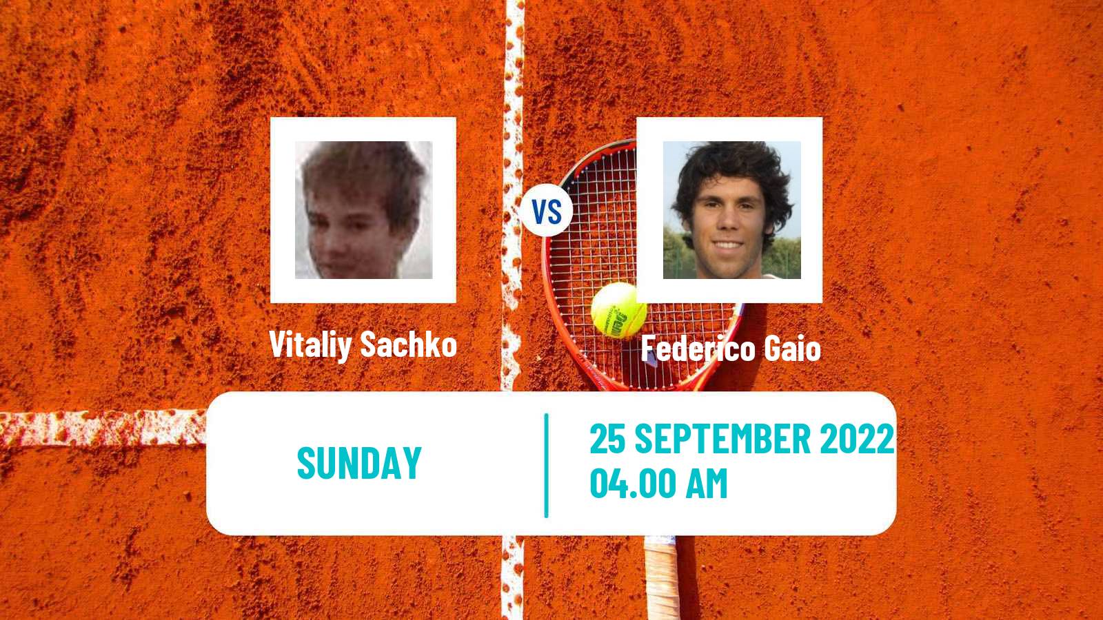 Tennis ATP Challenger Vitaliy Sachko - Federico Gaio