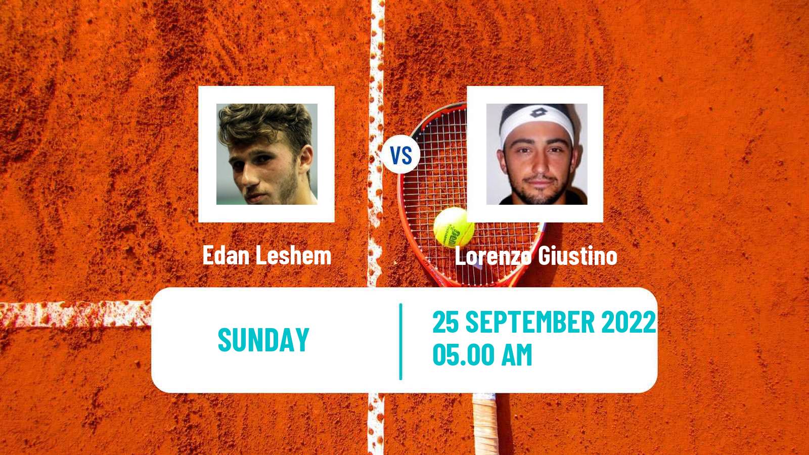Tennis ATP Tel Aviv Edan Leshem - Lorenzo Giustino
