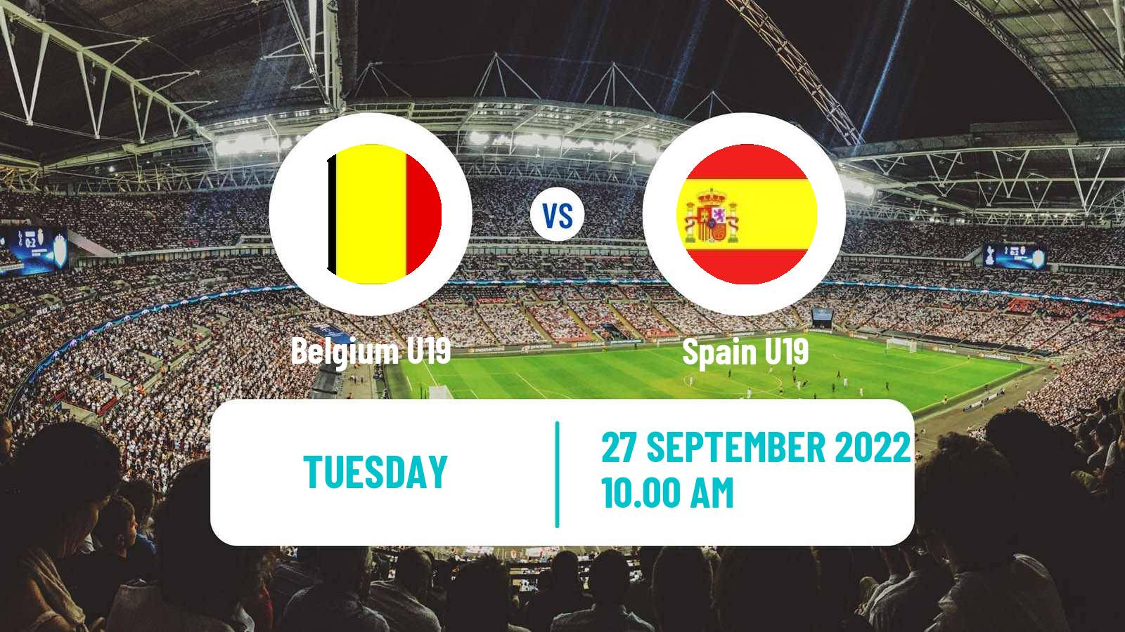 Soccer UEFA Euro U19 Belgium U19 - Spain U19