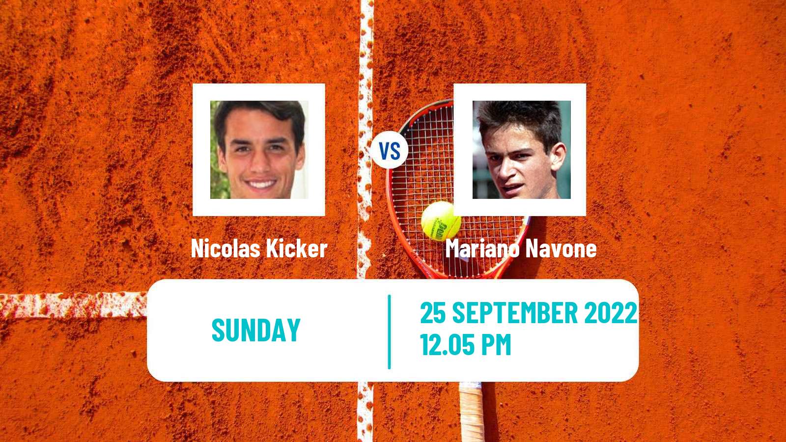 Tennis ATP Challenger Nicolas Kicker - Mariano Navone
