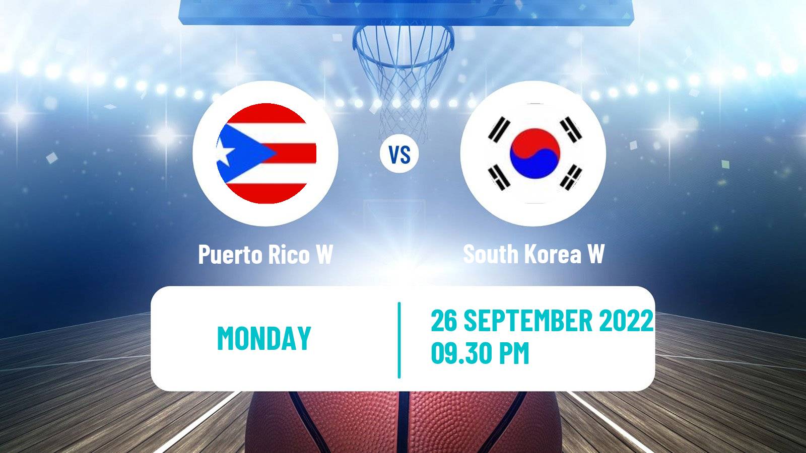 Basketball World Cup Basketball Women Puerto Rico W - South Korea W