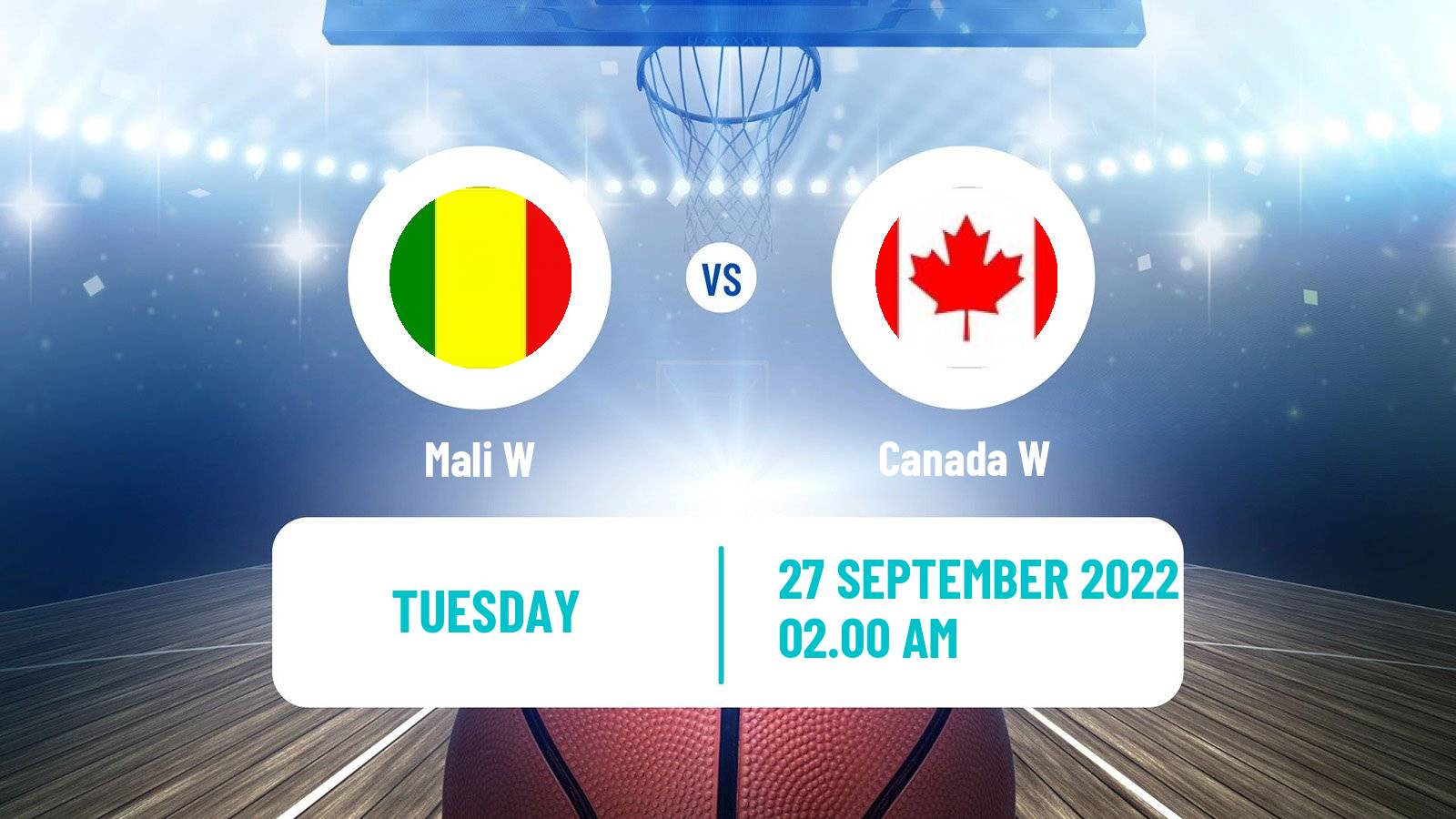 Basketball World Cup Basketball Women Mali W - Canada W