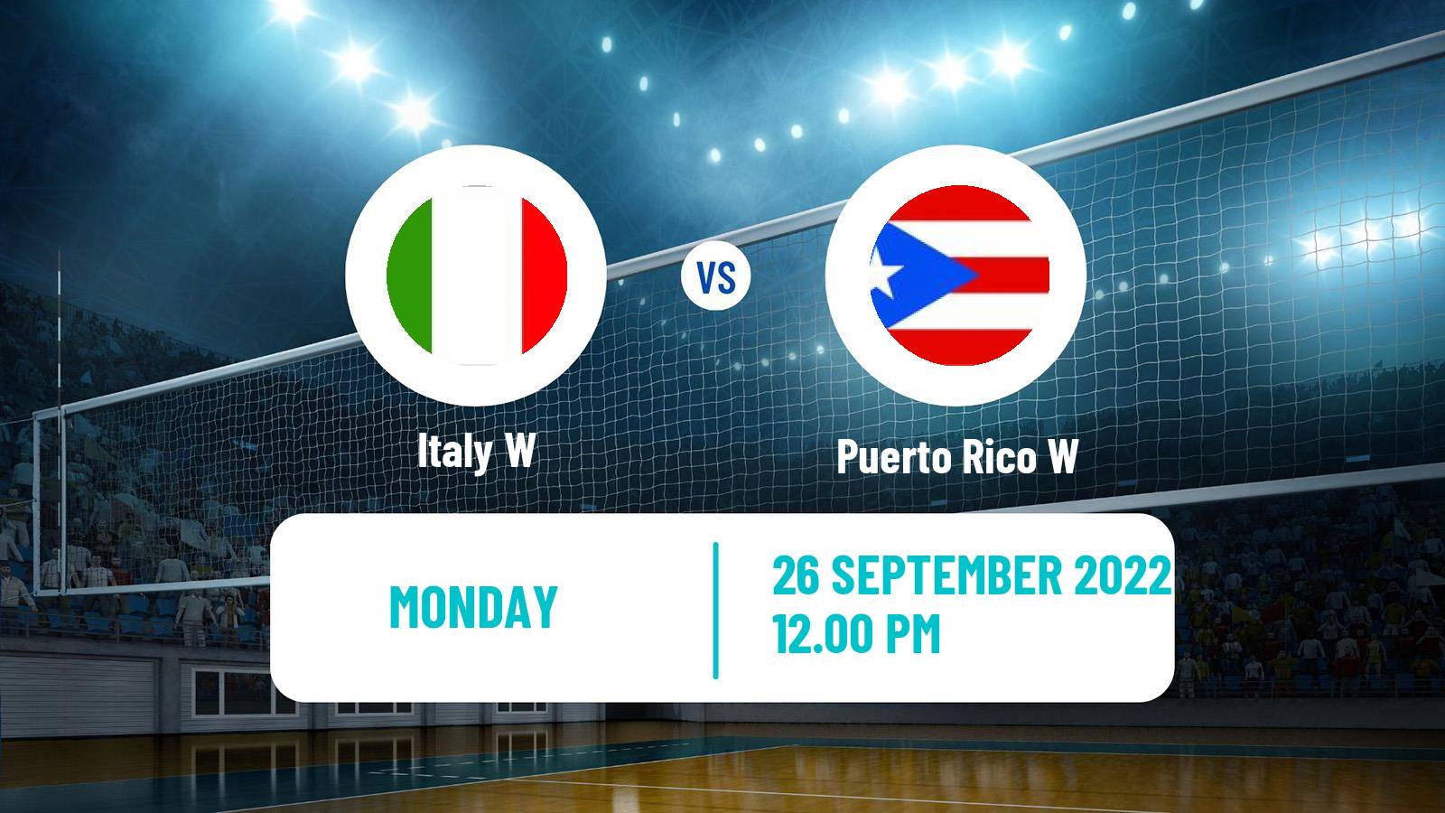 Volleyball World Championship Volleyball Women Italy W - Puerto Rico W