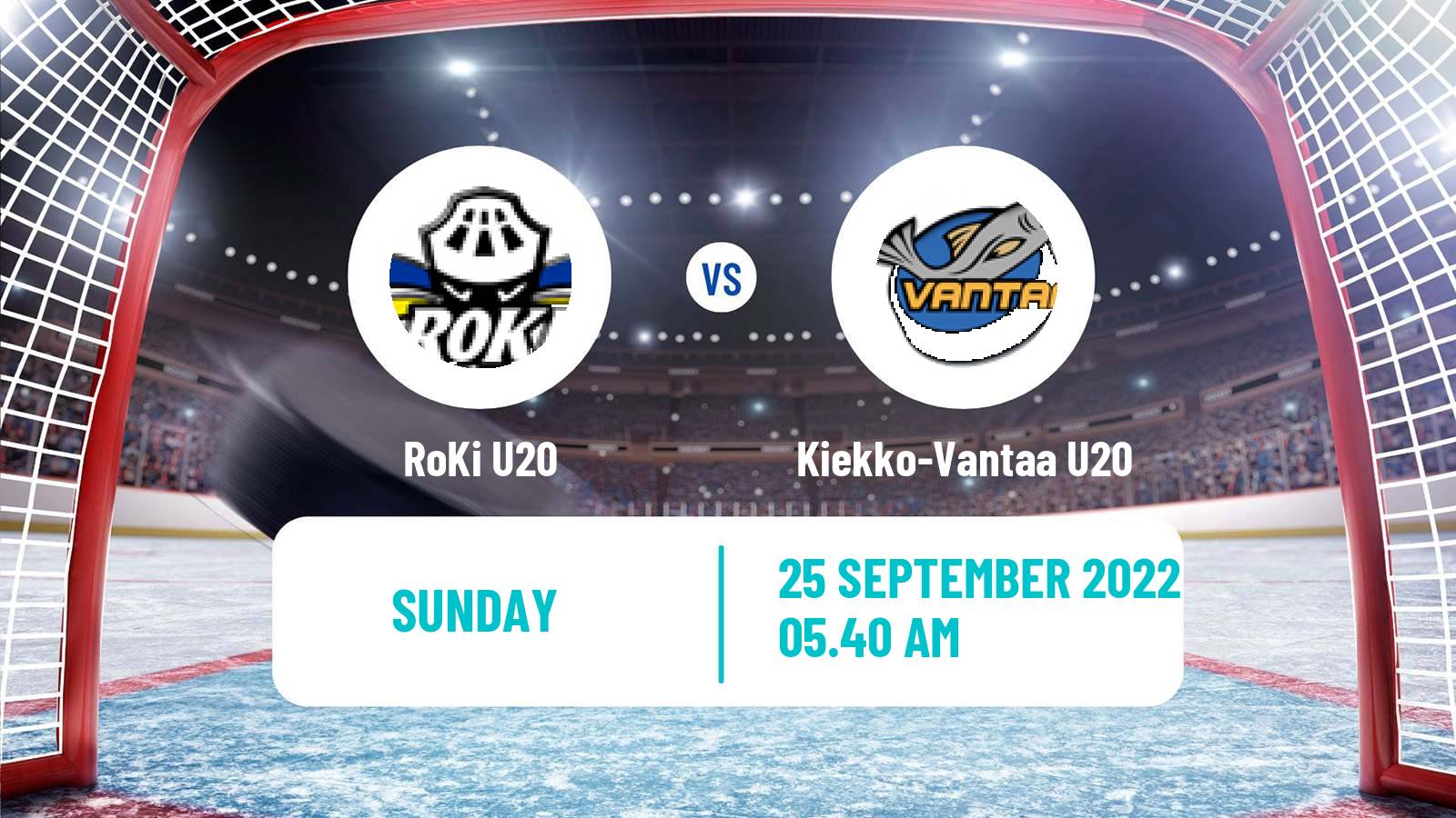 Hockey Finnish SM-sarja U20 RoKi U20 - Kiekko-Vantaa U20