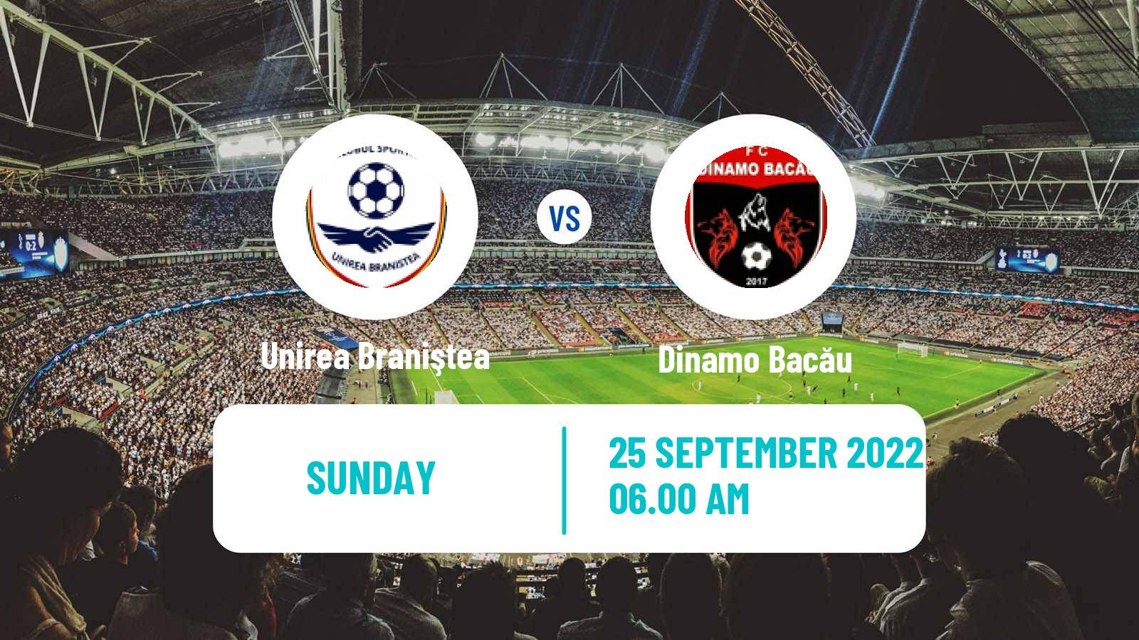 Soccer Romanian Liga 3 - Seria 2 Unirea Braniştea - Dinamo Bacău