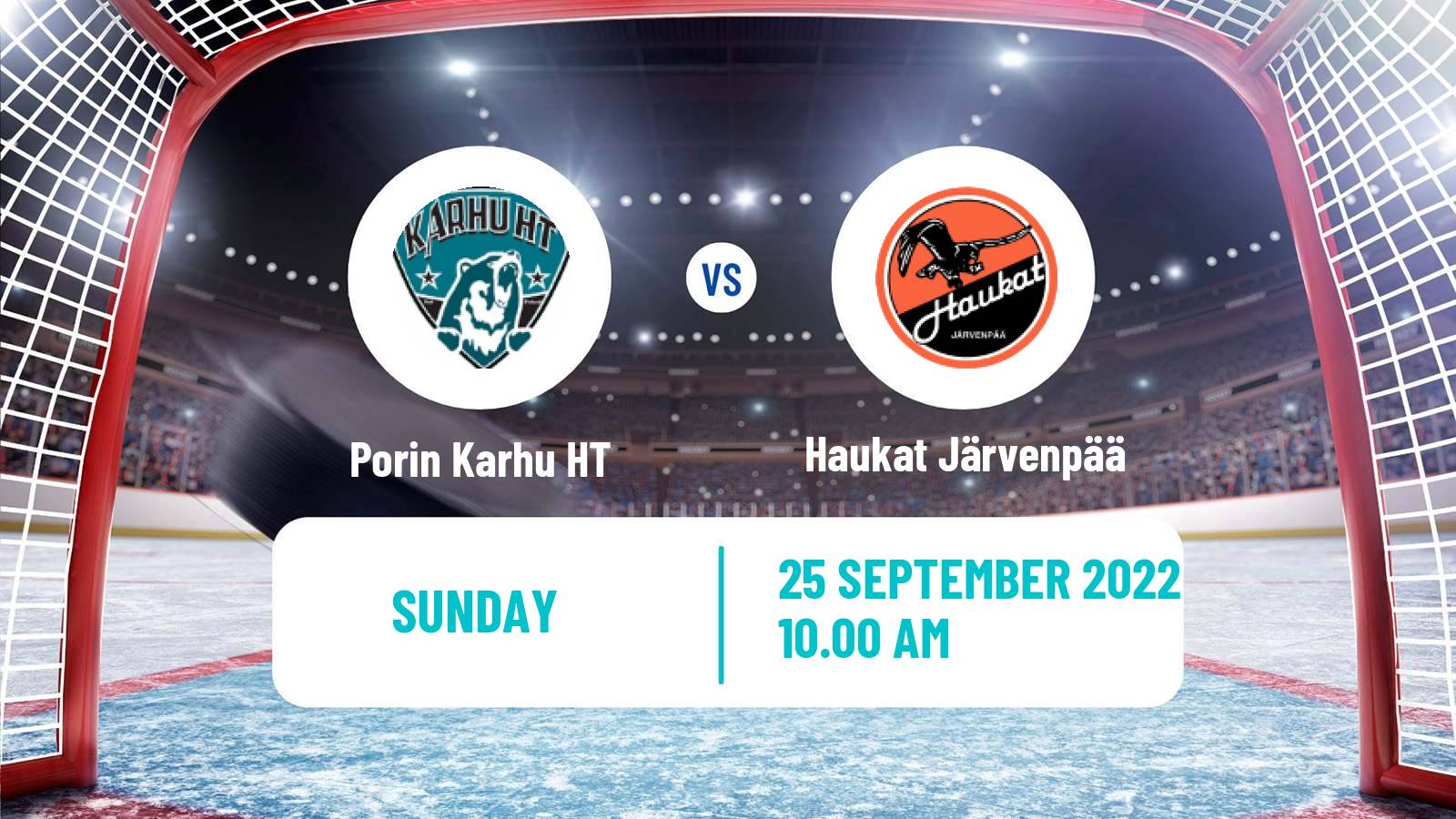 Hockey Finnish Suomi-sarja Porin Karhu HT - Haukat Järvenpää