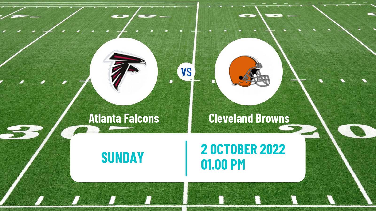 American football NFL Atlanta Falcons - Cleveland Browns