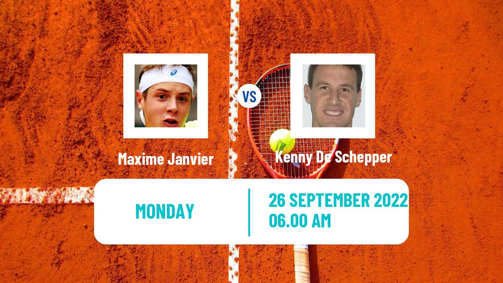 Tennis ATP Challenger Maxime Janvier - Kenny De Schepper