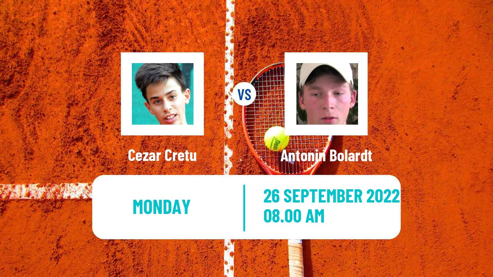 Tennis ITF Tournaments Cezar Cretu - Antonin Bolardt