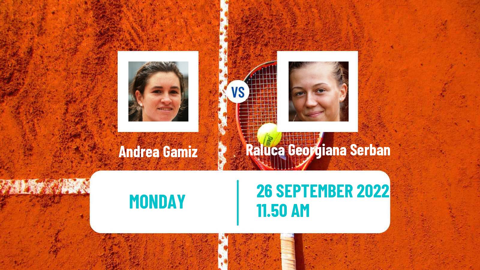 Tennis ITF Tournaments Andrea Gamiz - Raluca Georgiana Serban