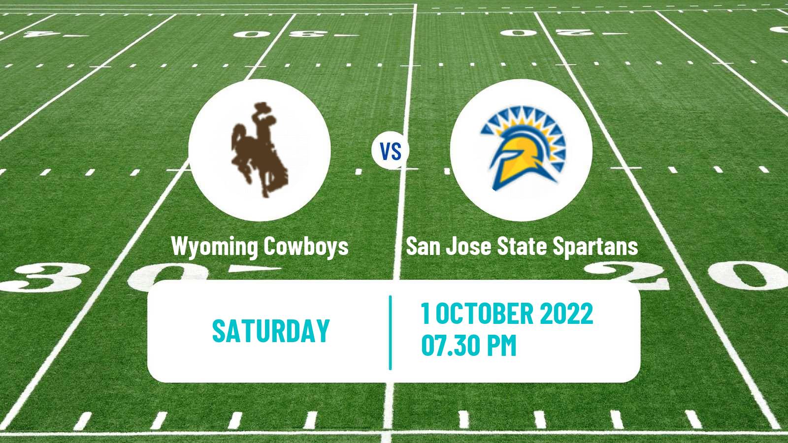 American football NCAA College Football Wyoming Cowboys - San Jose State Spartans