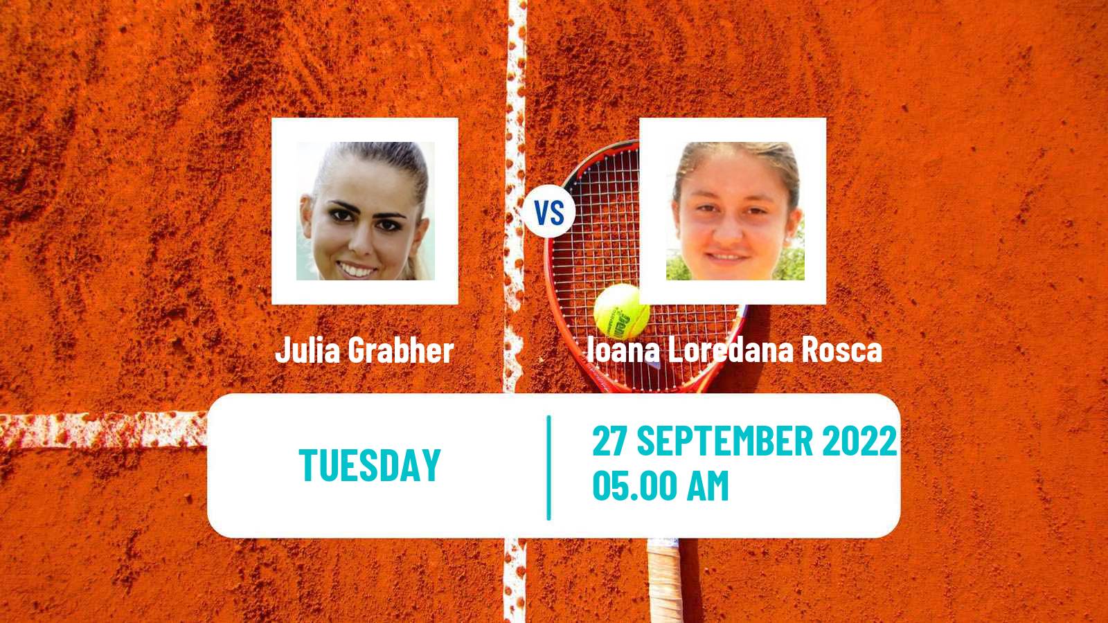 Tennis ITF Tournaments Julia Grabher - Ioana Loredana Rosca