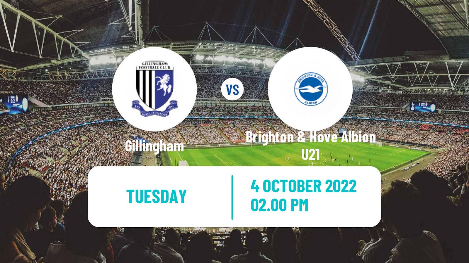 Soccer English EFL Trophy Gillingham - Brighton & Hove Albion U21