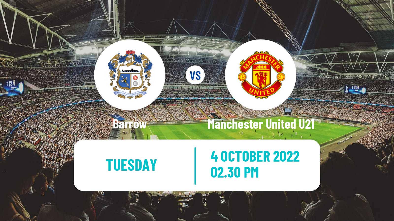 Soccer English EFL Trophy Barrow - Manchester United U21