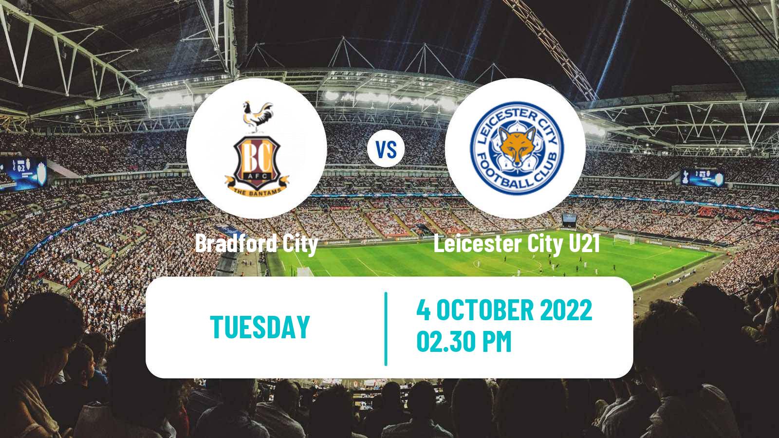 Soccer English EFL Trophy Bradford City - Leicester City U21