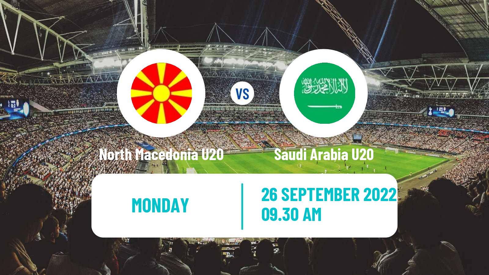 Soccer Friendly North Macedonia U20 - Saudi Arabia U20