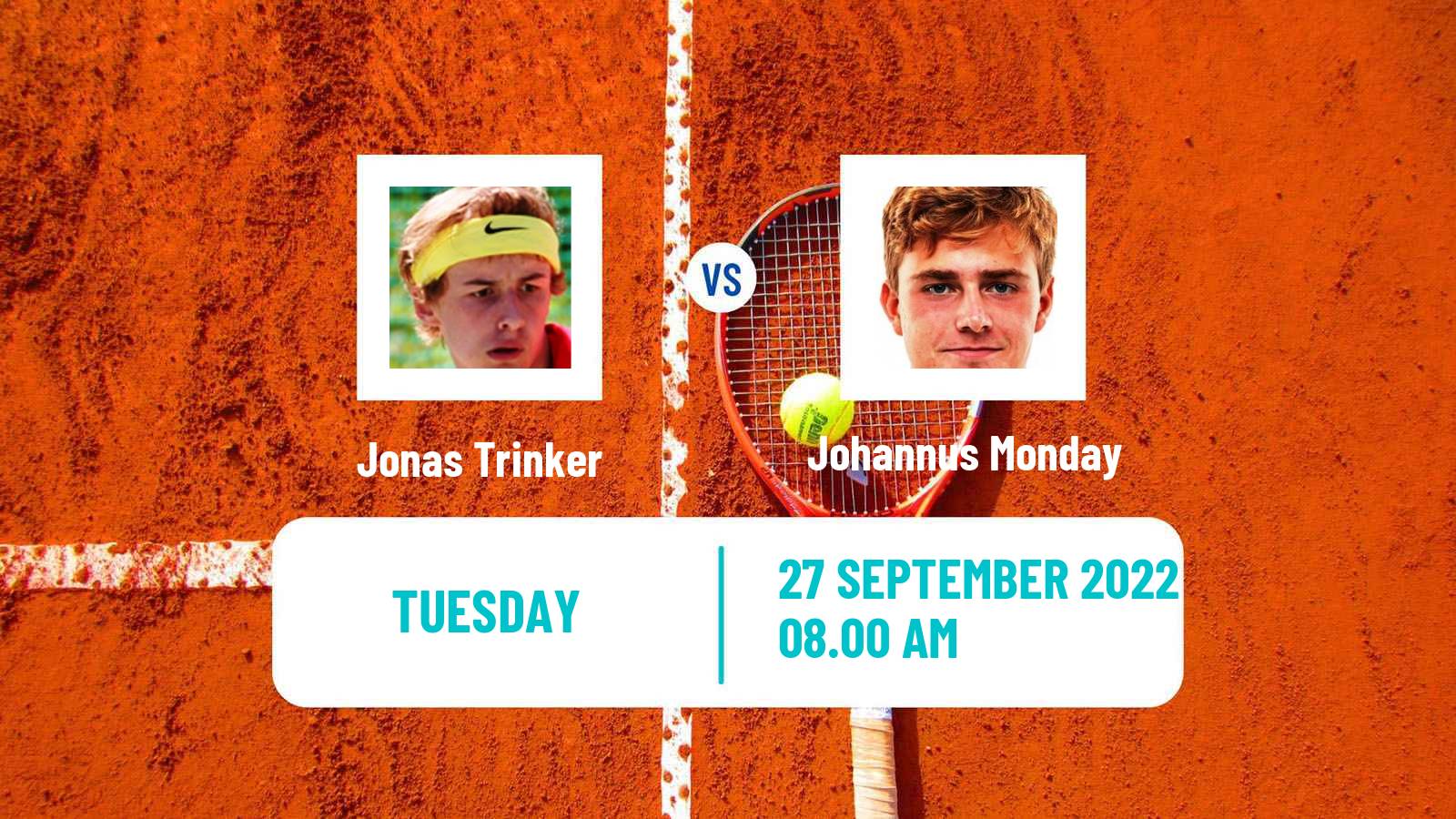 Tennis ITF Tournaments Jonas Trinker - Johannus Monday