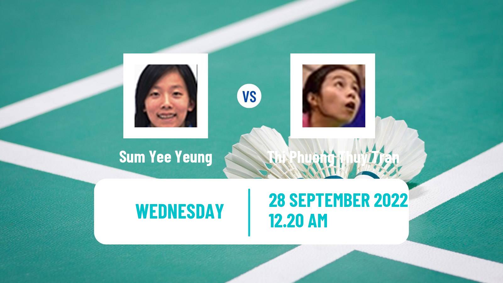 Badminton Badminton Sum Yee Yeung - Thi Phuong Thuy Tran