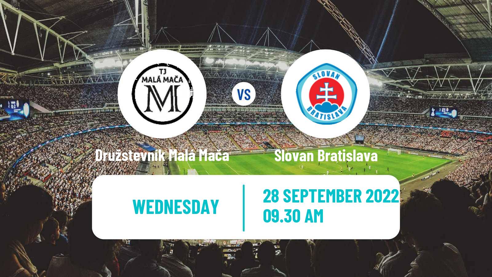 Soccer Slovak Cup Družstevník Malá Mača - Slovan Bratislava