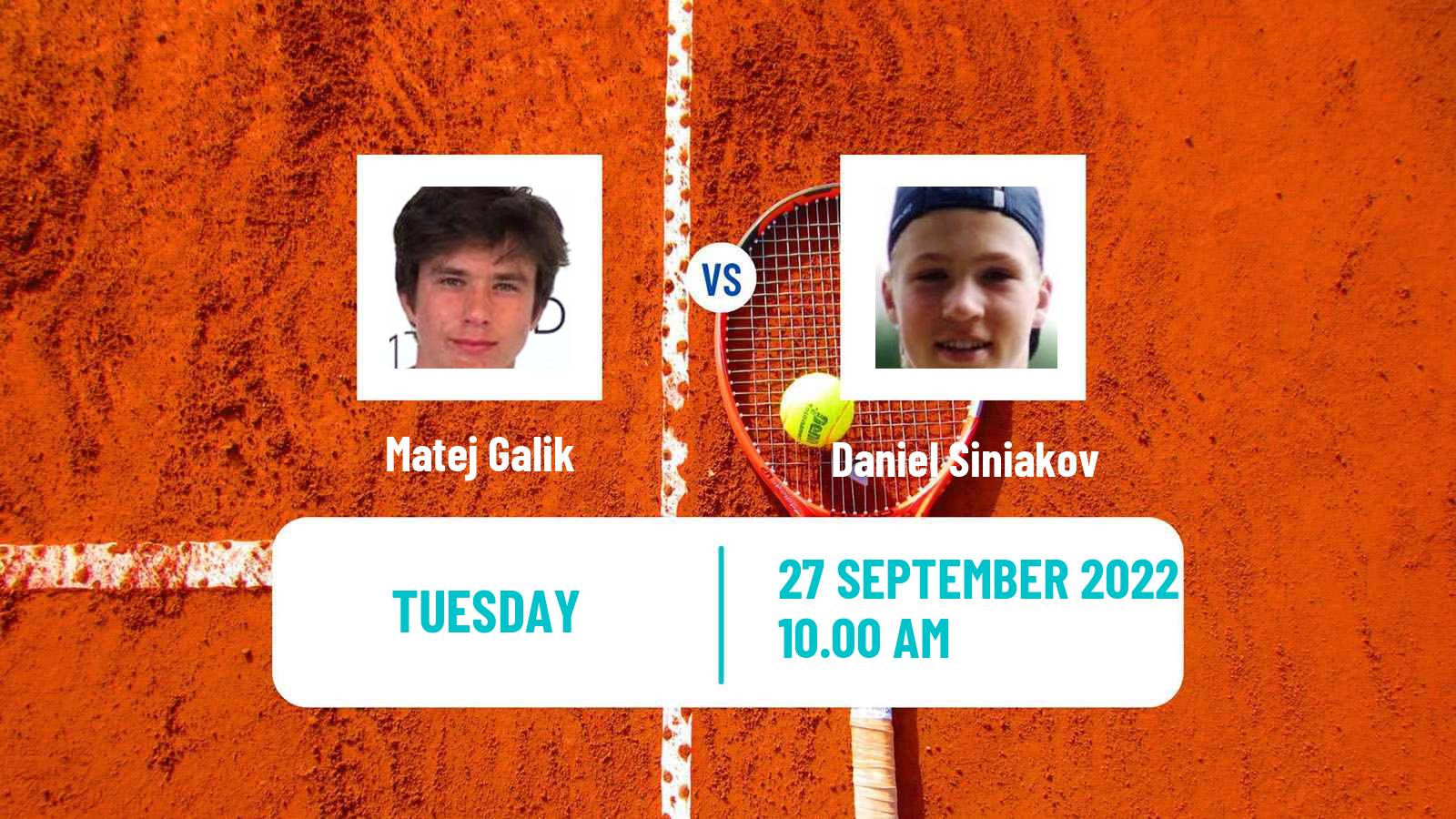 Tennis ITF Tournaments Matej Galik - Daniel Siniakov