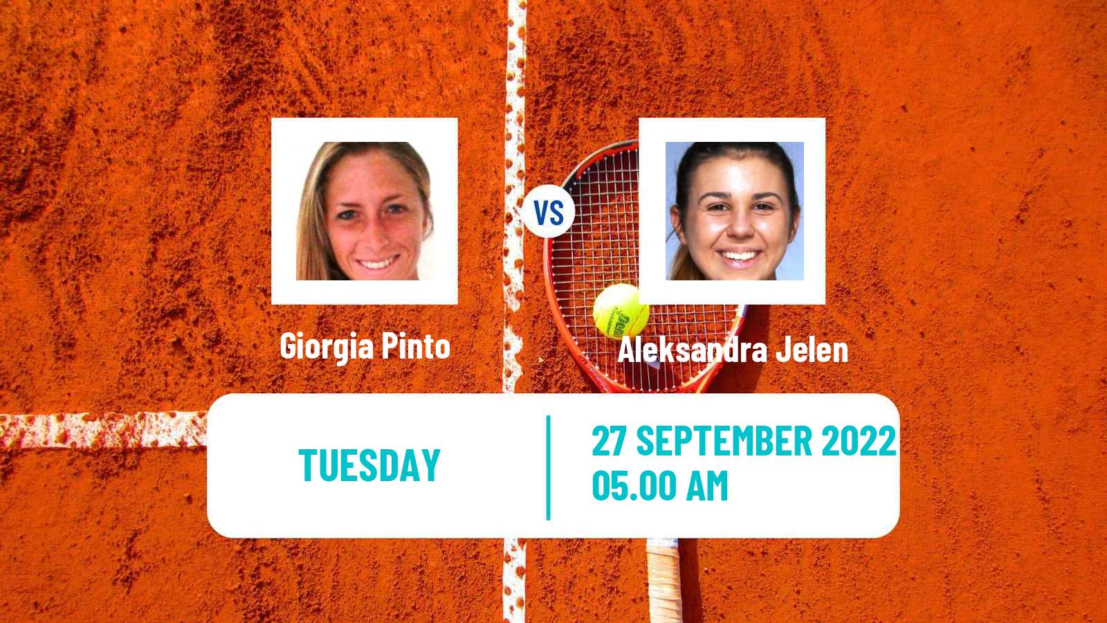 Tennis ITF Tournaments Giorgia Pinto - Aleksandra Jelen