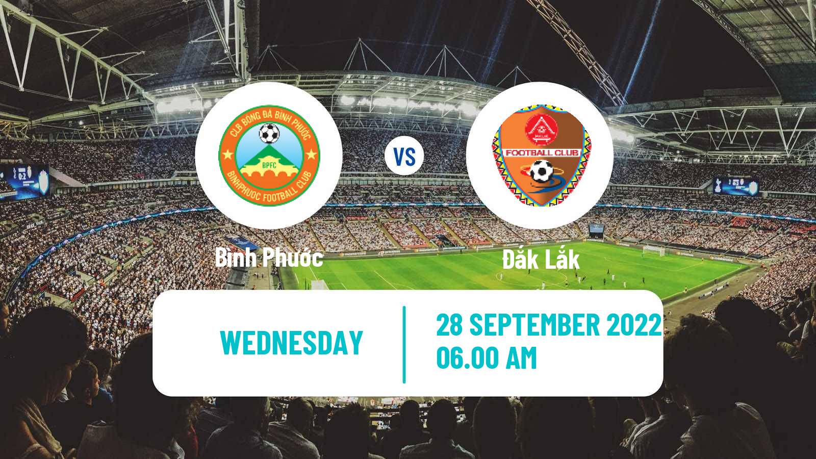 Soccer Vietnamese V League 2 Bình Phước - Đắk Lắk