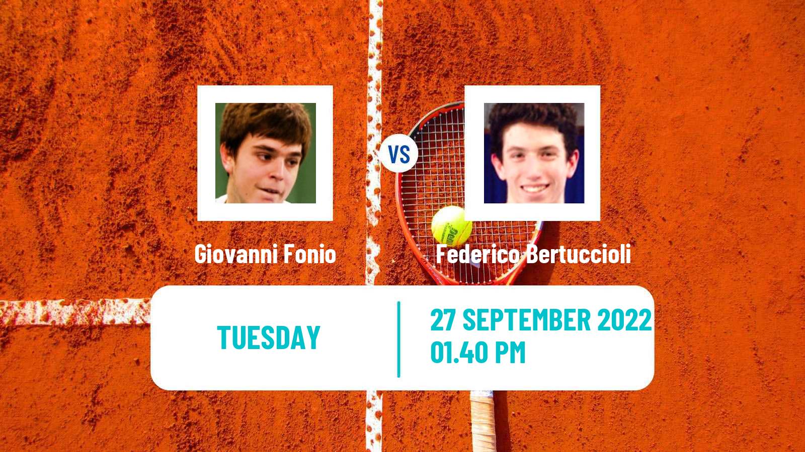 Tennis ITF Tournaments Giovanni Fonio - Federico Bertuccioli